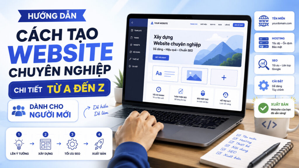 Cách Tạo Website Chuyên Nghiệp Từ A Đến Z