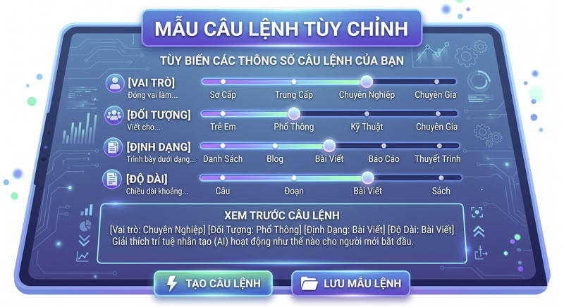 Cách tùy biến mẫu lệnh ChatGPT