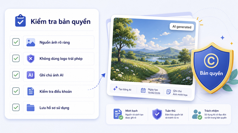 Hạn chế và lưu ý khi dùng ảnh AI