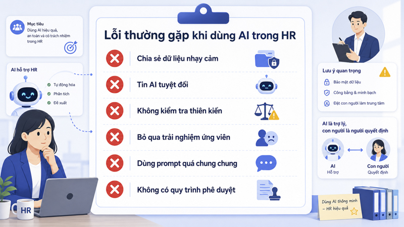 Lỗi thường gặp khi dùng ChatGPT cho HR