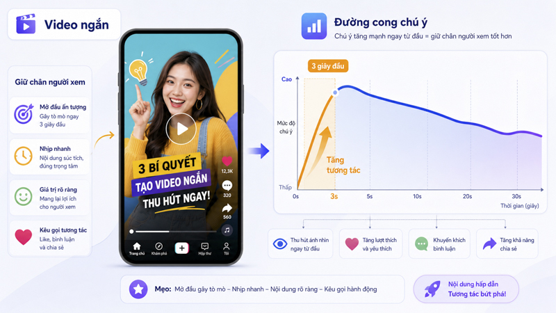 Mẹo tạo video thu hút người xem