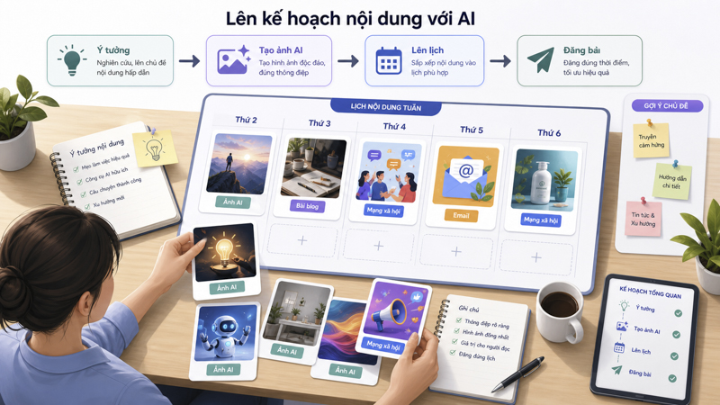 Áp dụng Canva AI vào quy trình nội dung