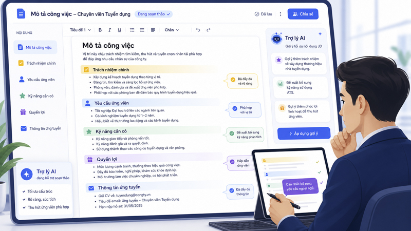 Viết JD chuẩn bằng ChatGPT