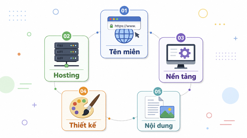 Các Thành Phần Cốt Lõi Cần Có Khi Tạo Website