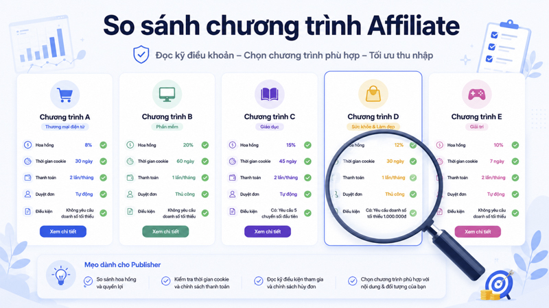 Đăng ký chương trình tiếp thị liên kết uy tín