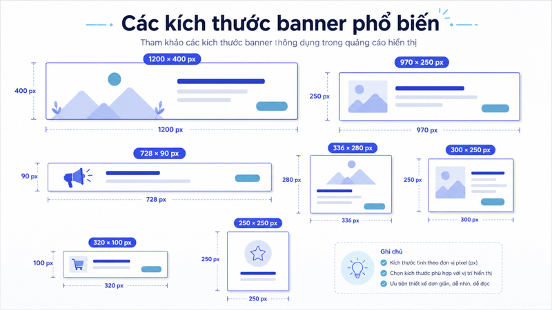 Kích thước banner chuẩn theo vị trí