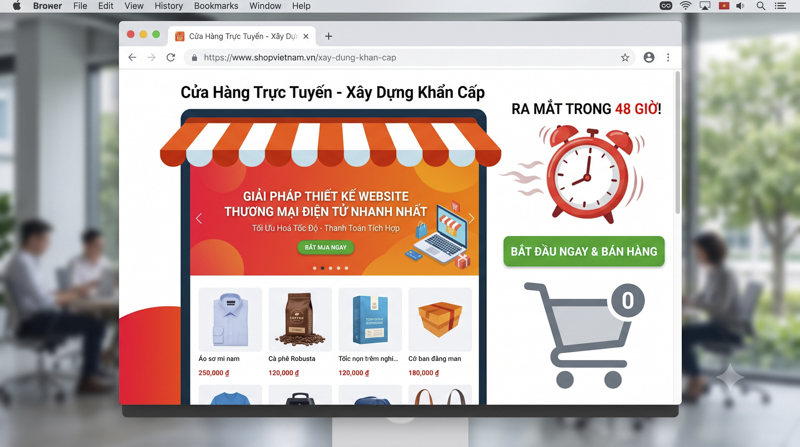 Lưu ý làm website bán hàng gấp