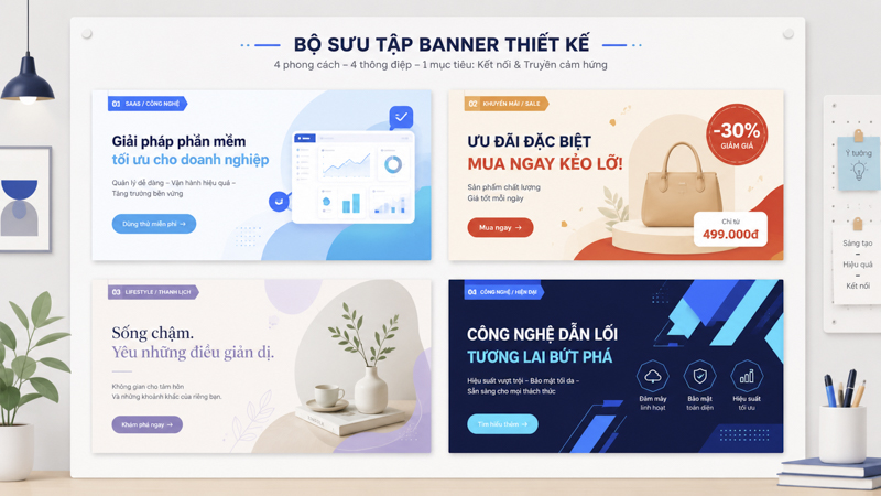 Mẫu banner website đẹp