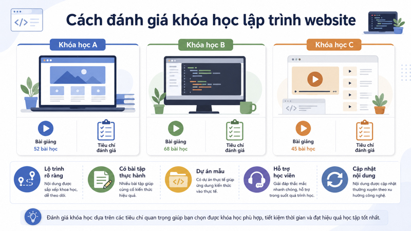 Tiêu chí chọn nền tảng dạy lập trình online