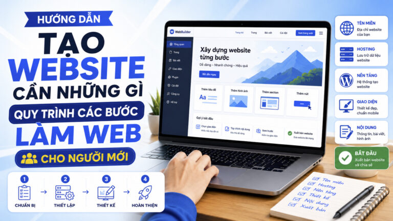 Tạo Website Cần Những Gì? Quy Trình Các Bước Làm Web