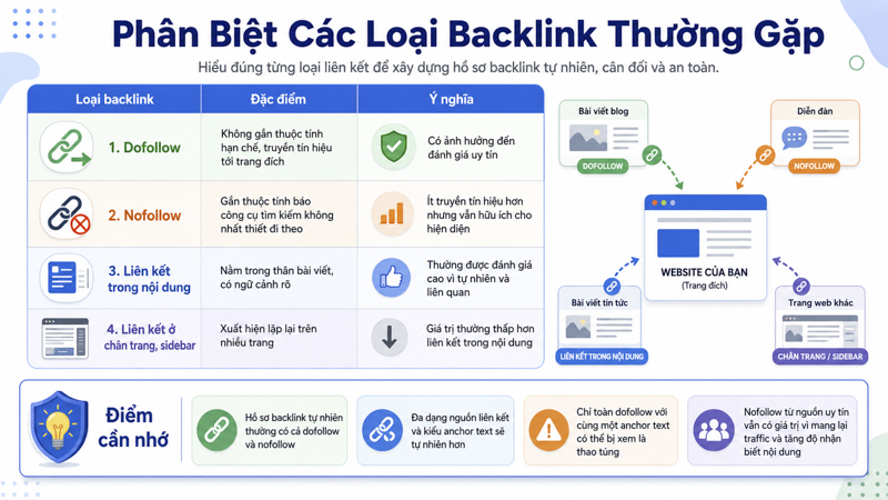 Phân Biệt Các Loại Backlink Thường Gặp